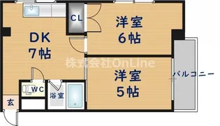 カーザ寿【6階】の間取り