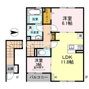 Luxtia【2階】の間取り
