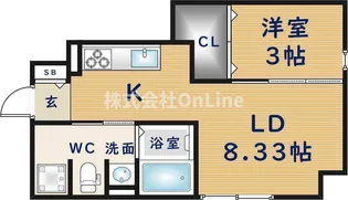 EVERGREEN【1階】の間取り