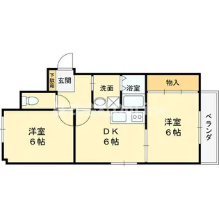 大阪府八尾市本町5丁目【マンション】の間取り