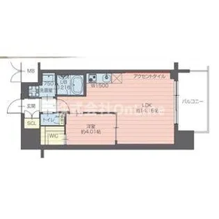 プレジオ永和ASIAN【15階】の間取り