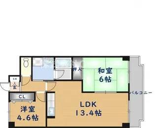 グランシャトレーDAIWA【4階】の間取り