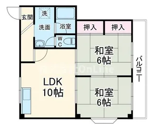 ビートル山本北E棟【1階】の間取り