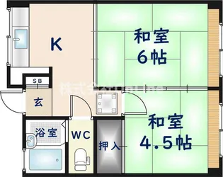 小阪本町第2ビル【5階】の間取り