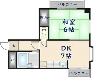 新星布施ビル【2階】の間取り