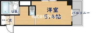 パークサイド上本町駅前【8階】の間取り