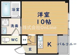 パルデメール Bタイプ【3階】の間取り