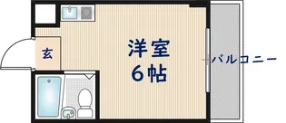 エトワールヴィルーR瓜生堂【3階】の間取り