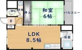 中野マンション【2階】の間取り