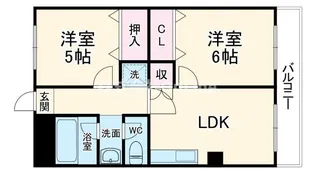エステマール弥刀【2階】の間取り