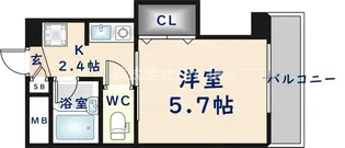 1Kの間取り画像