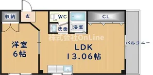 シティパリス【2階】の間取り