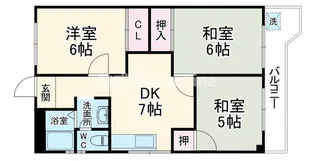 桜ケ丘レジデンス【4階】の間取り