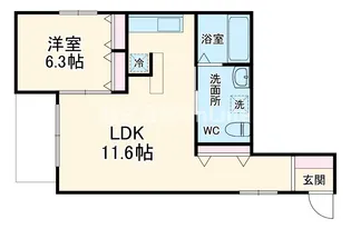 CRYSTAL花園【3階】の間取り