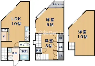 デタッチドハウスの間取り