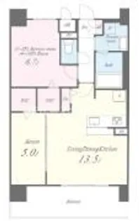 ディエスベアティ久宝寺口【3階】の間取り