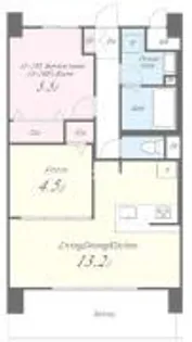 ディエスベアティ久宝寺口【6階】の間取り