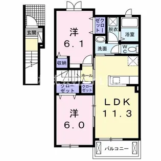 モン・シャ・ノーブルの間取り