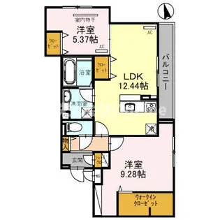 シエルクレール【2階】の間取り