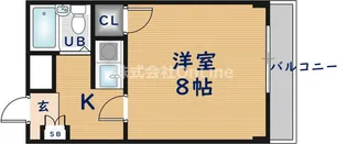 大阪府東大阪市若江北町1丁目【マンション】の間取り