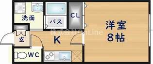 大阪府東大阪市新池島町1丁目【マンション】の間取り