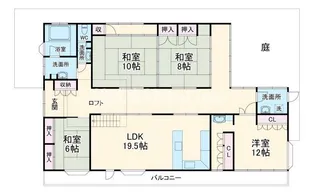 大阪府東大阪市横沼町1丁目【マンション】の間取り