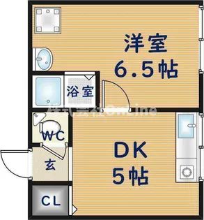 大阪府東大阪市友井3丁目【アパート】の間取り