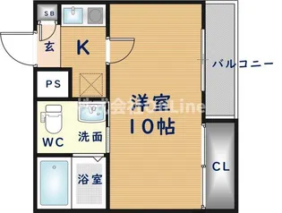 大阪府東大阪市俊徳町2丁目【マンション】の間取り