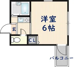 大阪府東大阪市小若江1丁目【アパート】の間取り