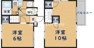 大阪府東大阪市若江東町1丁目【一戸建】の間取り