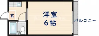 大阪府東大阪市若江本町4丁目【アパート】の間取り