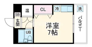 大阪府東大阪市下小阪3丁目【マンション】の間取り