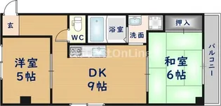 大阪府東大阪市菱江1丁目【マンション】の間取り