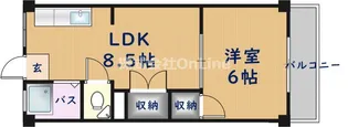 柴本マンション【4階】の間取り