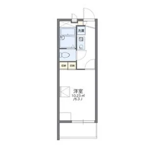 レオパレスかもじや【2階】の間取り