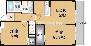 ポラリスA棟【2階】の間取り