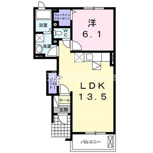 プレミニョンパルク【1階】の間取り