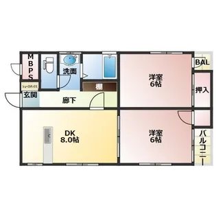 ヴィランディ【3階】の間取り