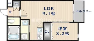 SANCTUARY TERRACE【3階】の間取り