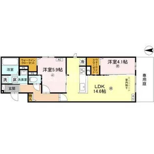 KakettoBrickowski【1階】の間取り