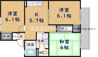 ボナールS【2階】の間取り