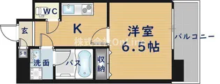 グランシス高井田【10階】の間取り