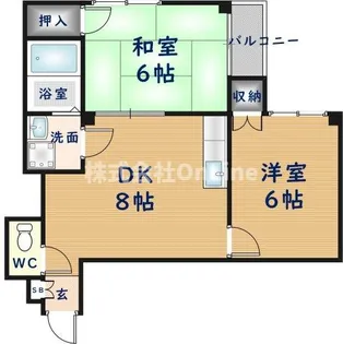 Rinon東山本新町【2階】の間取り