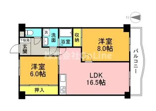 パレーシャル21【4階】の間取り