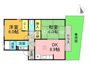 セジュール山の手【1階】の間取り