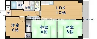 フローラ青山【2階】の間取り