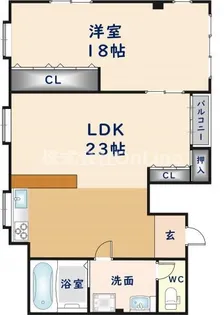 大阪府東大阪市玉串元町1丁目【マンション】の間取り