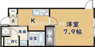 大阪府東大阪市衣摺3丁目【アパート】の間取り