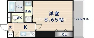 大阪府東大阪市花園本町1丁目【アパート】の間取り