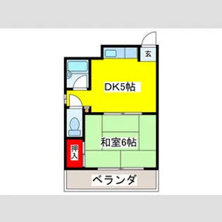 メゾン加美【5階】の間取り